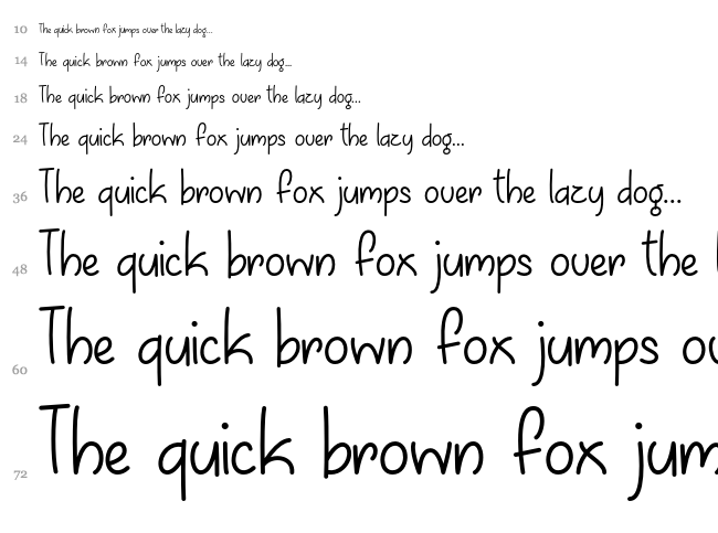 April Flowers font waterfall
